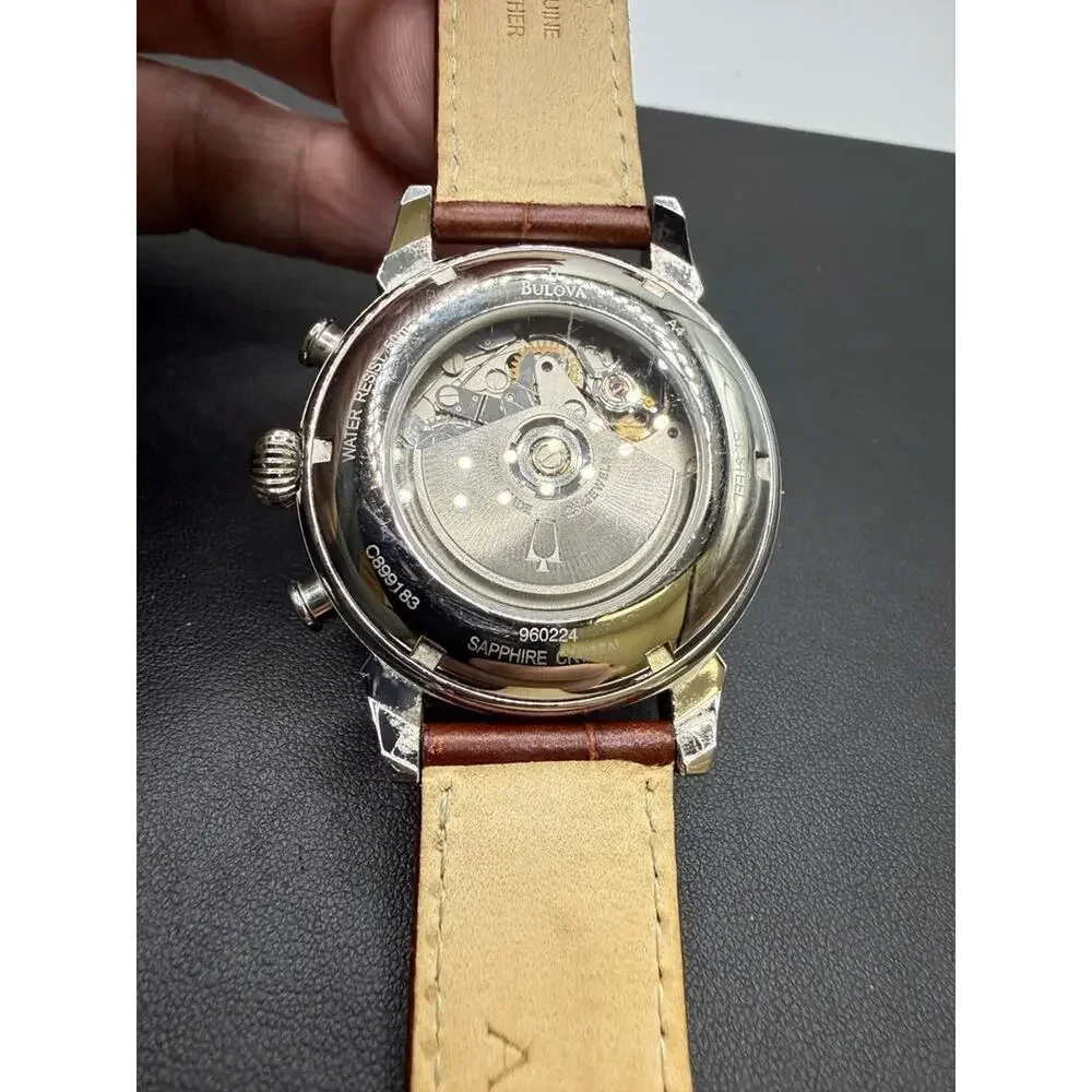 Bulova Accutron Chronograph Automatic Gemini Watch C899183 SPB-TS 371851